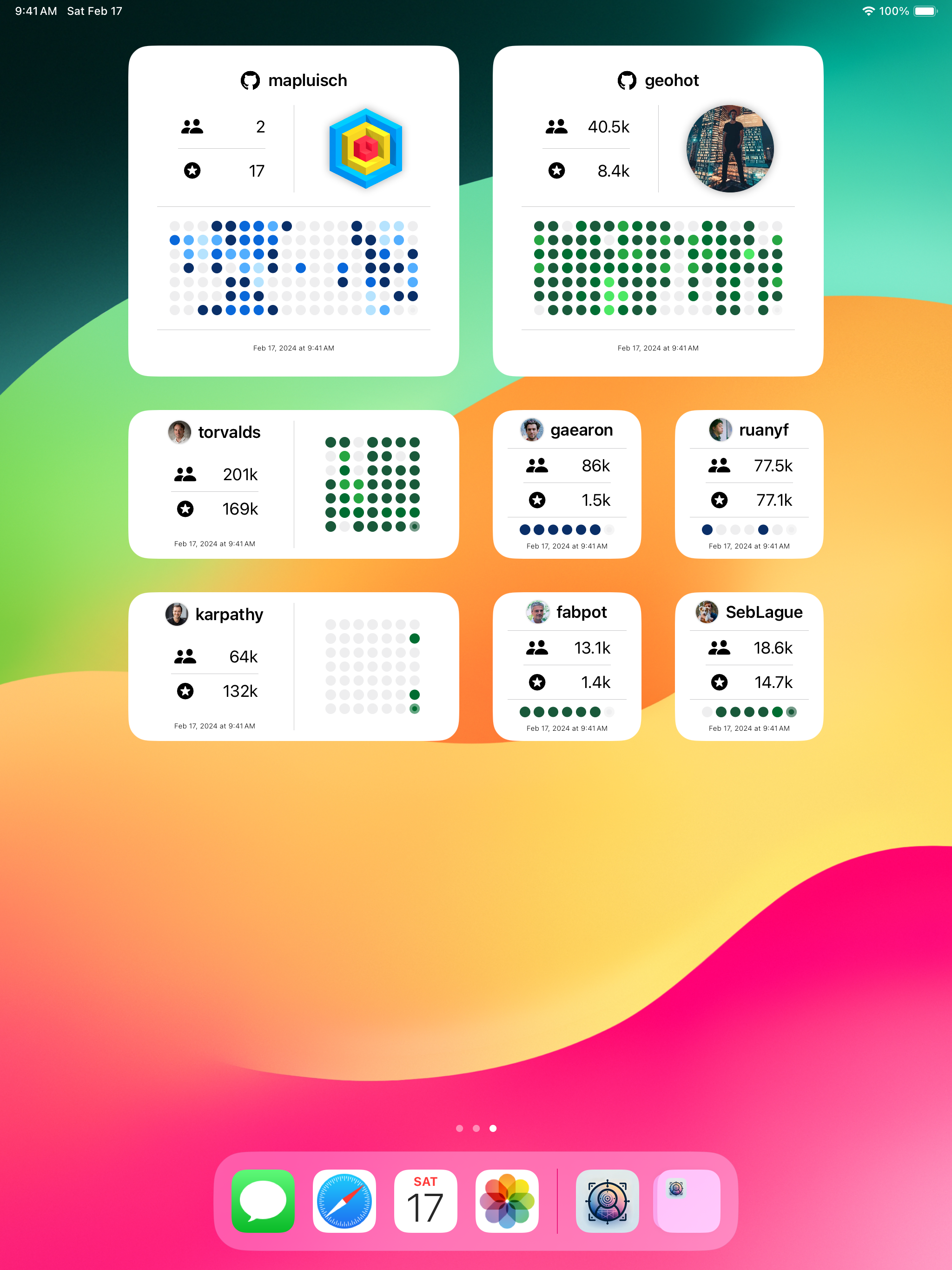 GitHub Stats Widget