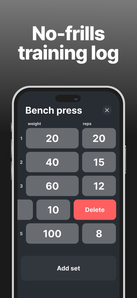 Weight Lifting Tracker Gym Log - App de Salud y forma física | MWM