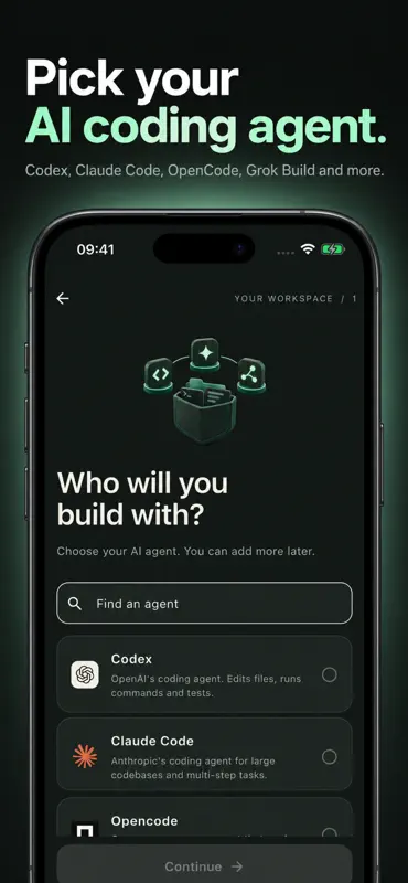Vibe Pocket: AI Coding Agents screenshot 3 of 5