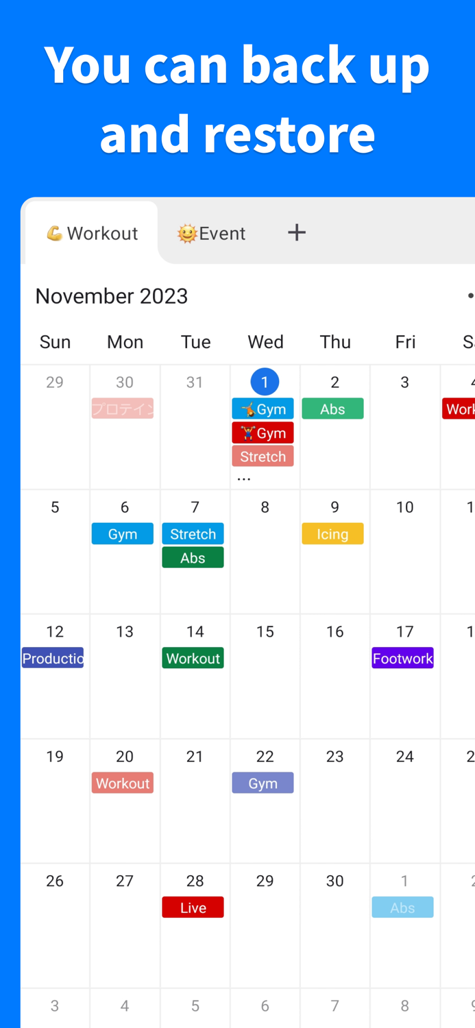 Plan Calendar -Make a Schedule