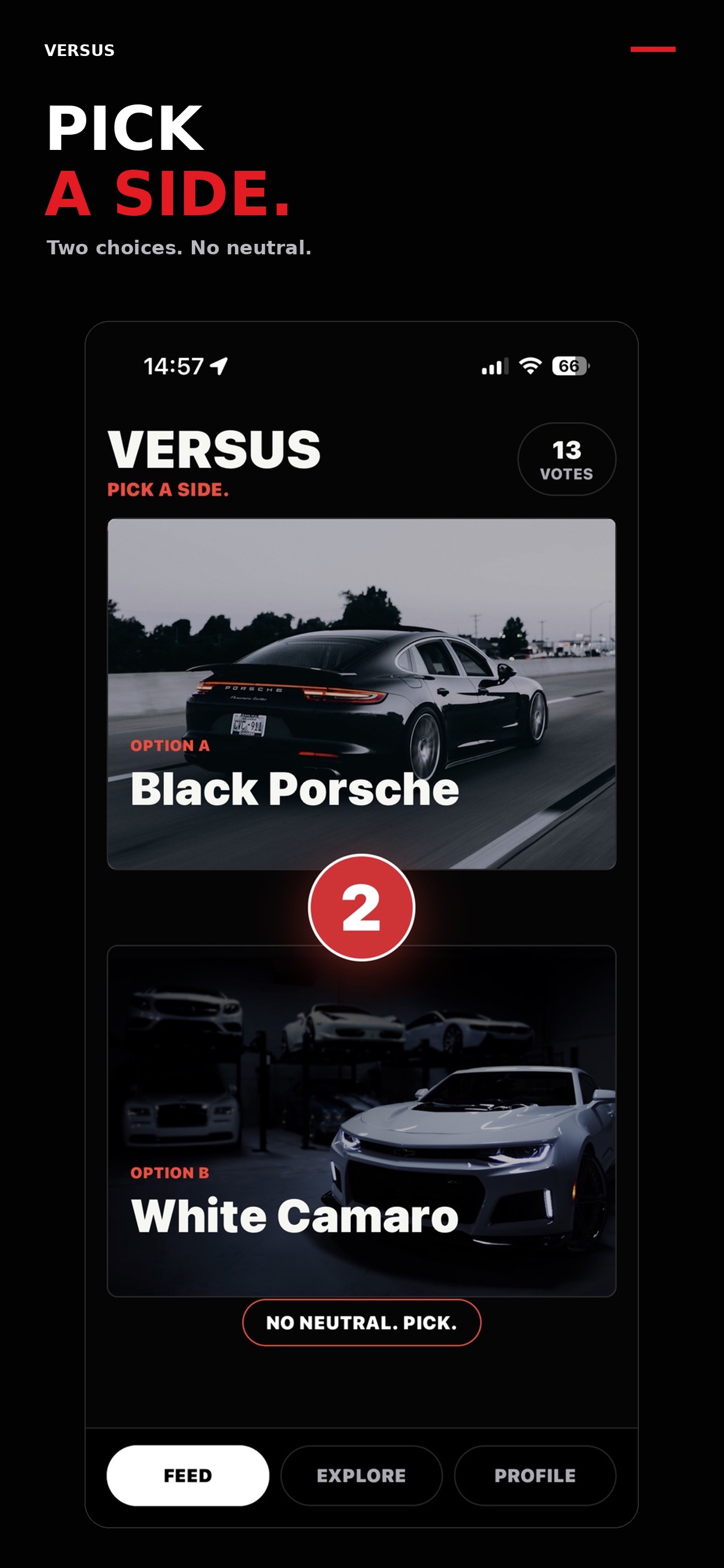 Screenshot 1 of VERSUS - Pick a Side
