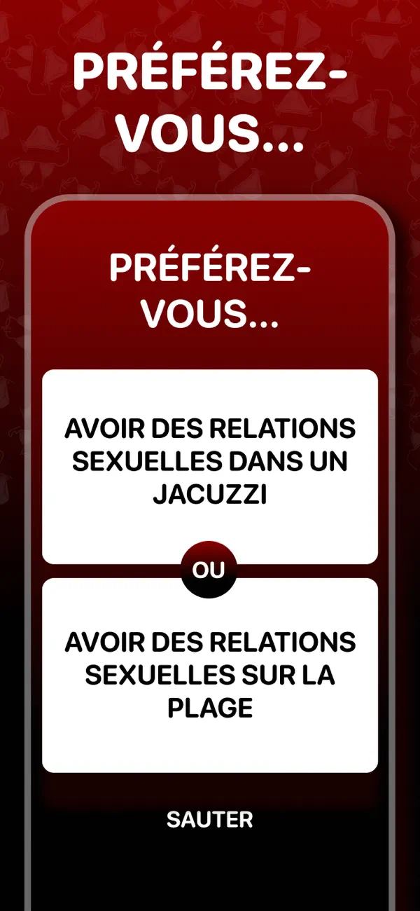 Screenshot #1 pour Tu préfères - hot