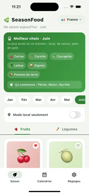 SeasonFood - Seasonal Food screenshot 1