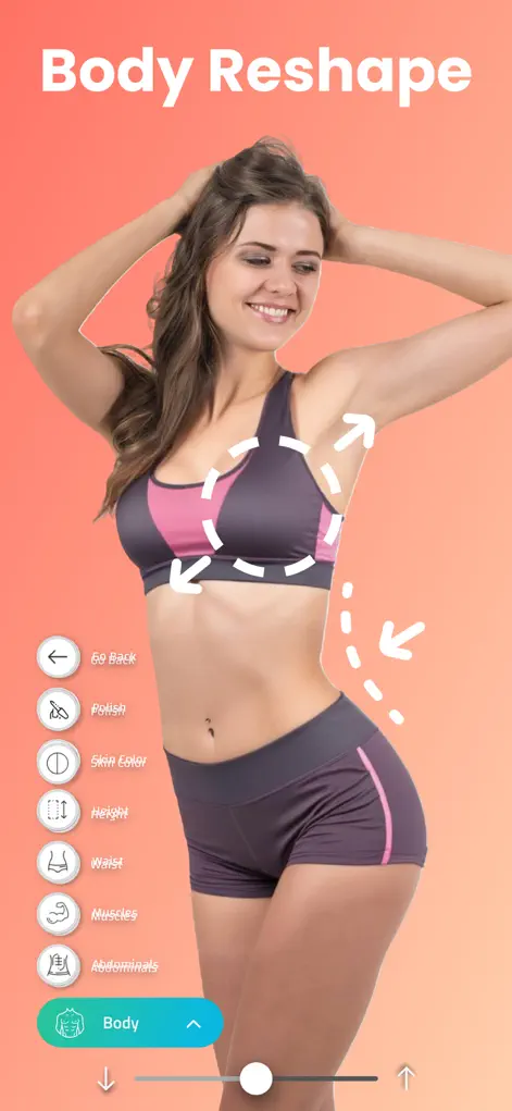 Body Editor body reshape feature