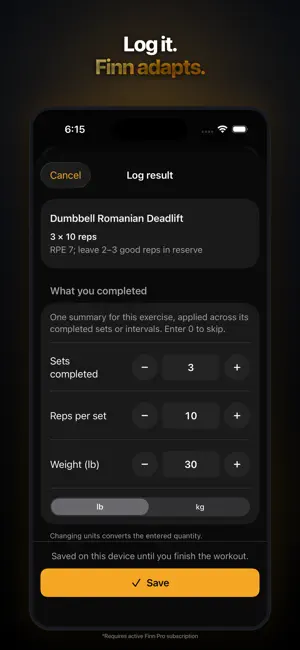 Finn - AI Workout Planner screenshot 2