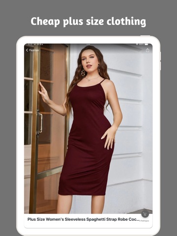 Cheap Clothing Plus Size Shop iPad screenshot