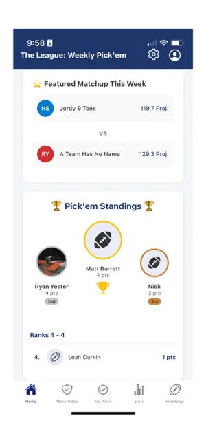 The League: Weekly Pick'em screenshot 3