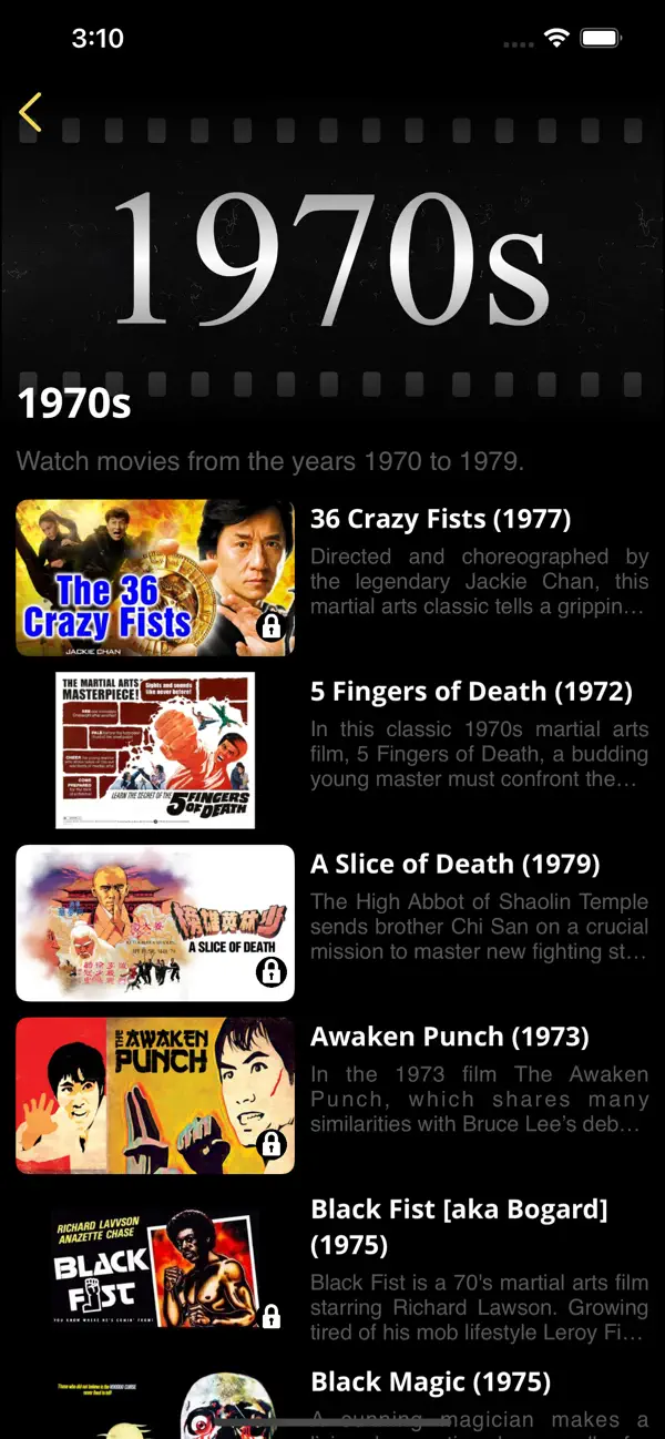 Screenshot #2 pour Martial Arts Movie Channel