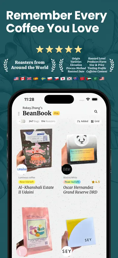 BeanBook: Coffee Tracker screenshot 1