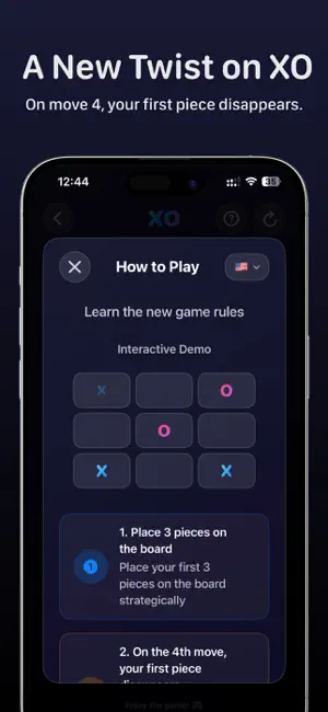 XO Glow: Party Tic Tac Toe screenshot 2