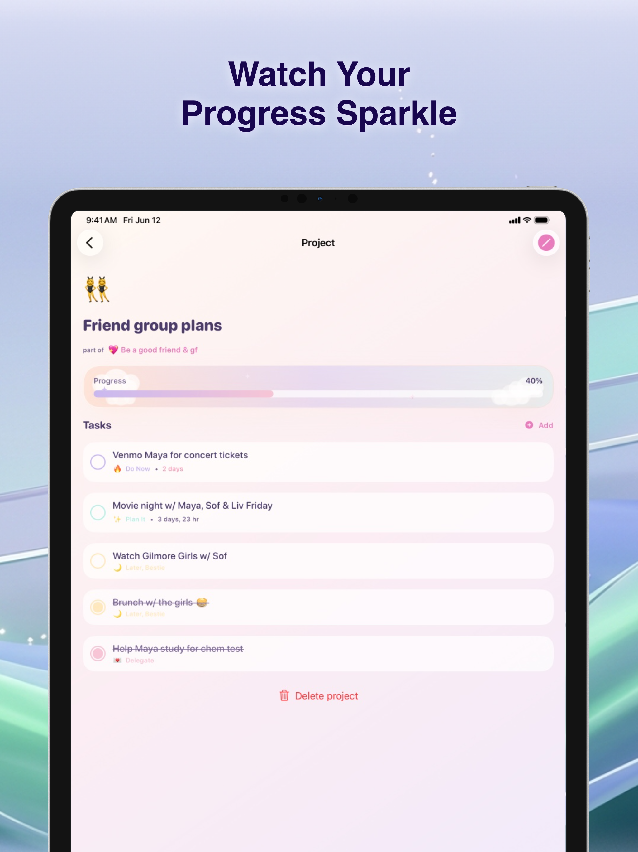 Sparkle Sort: Cute To Do List screenshot 10