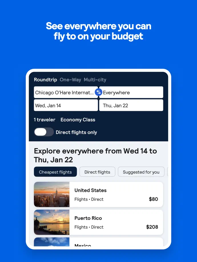 Skyscanner iPad screenshot 6