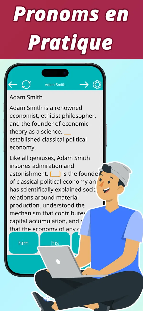 Screenshot #2 pour Apprendre l'anglais: Pronoms
