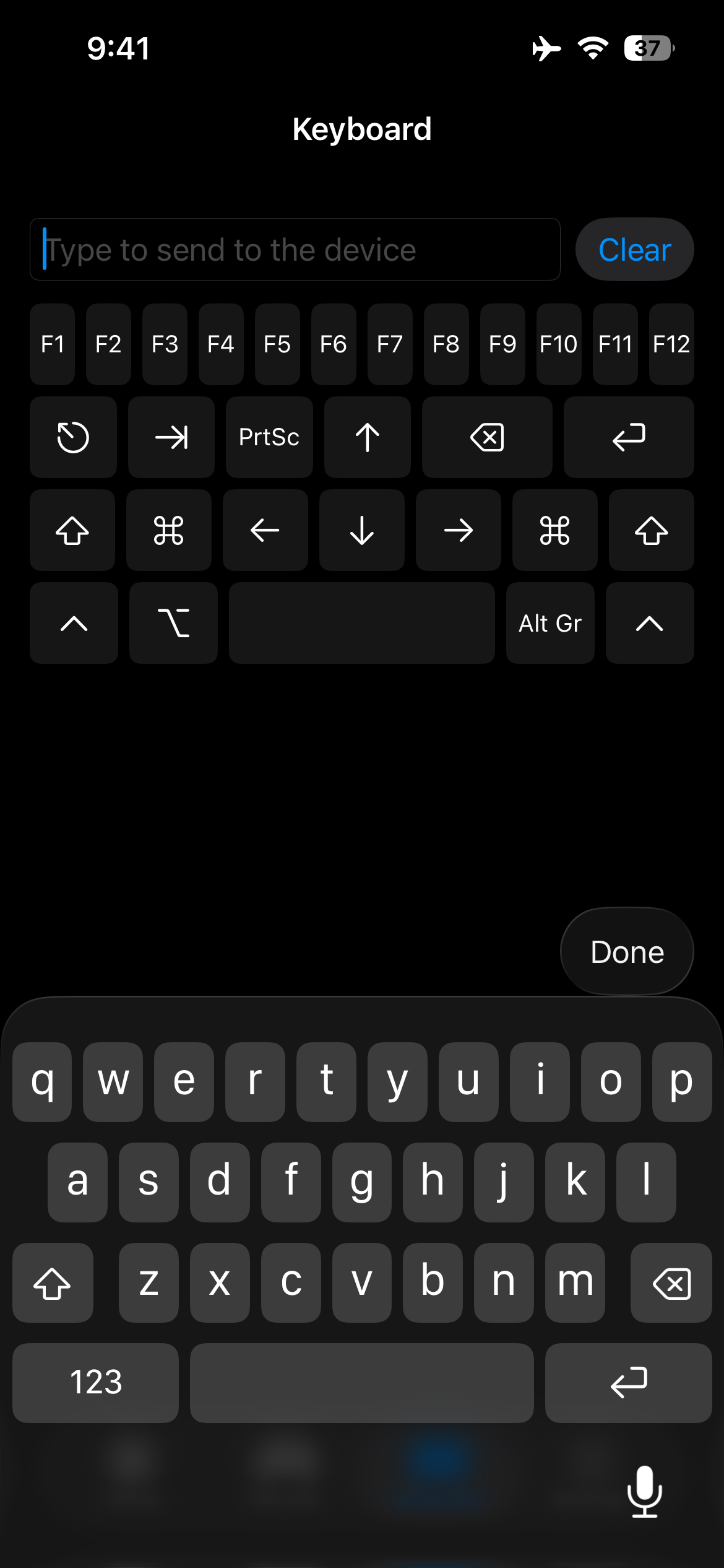 BT Remote: Keyboard & Trackpad