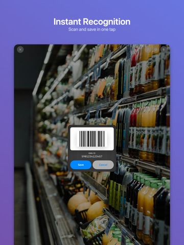 Barcode Stash iPad screenshot