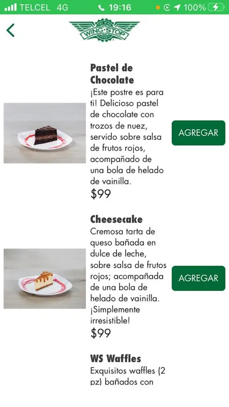 Wingstop México screenshot 3 of 4