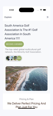 SOUTH AMERICA GOLF ASSOCIATION screenshot