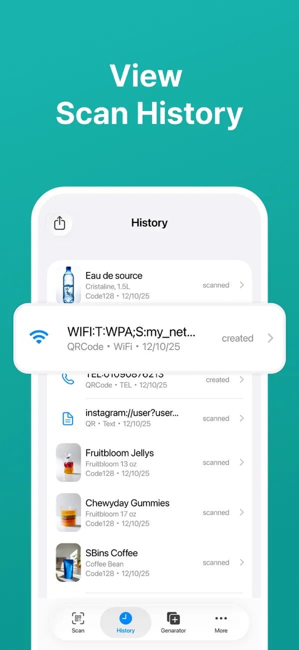 #5. QR Code Scanner · Barcode (iOS) Ved: Space Node Co., Ltd.