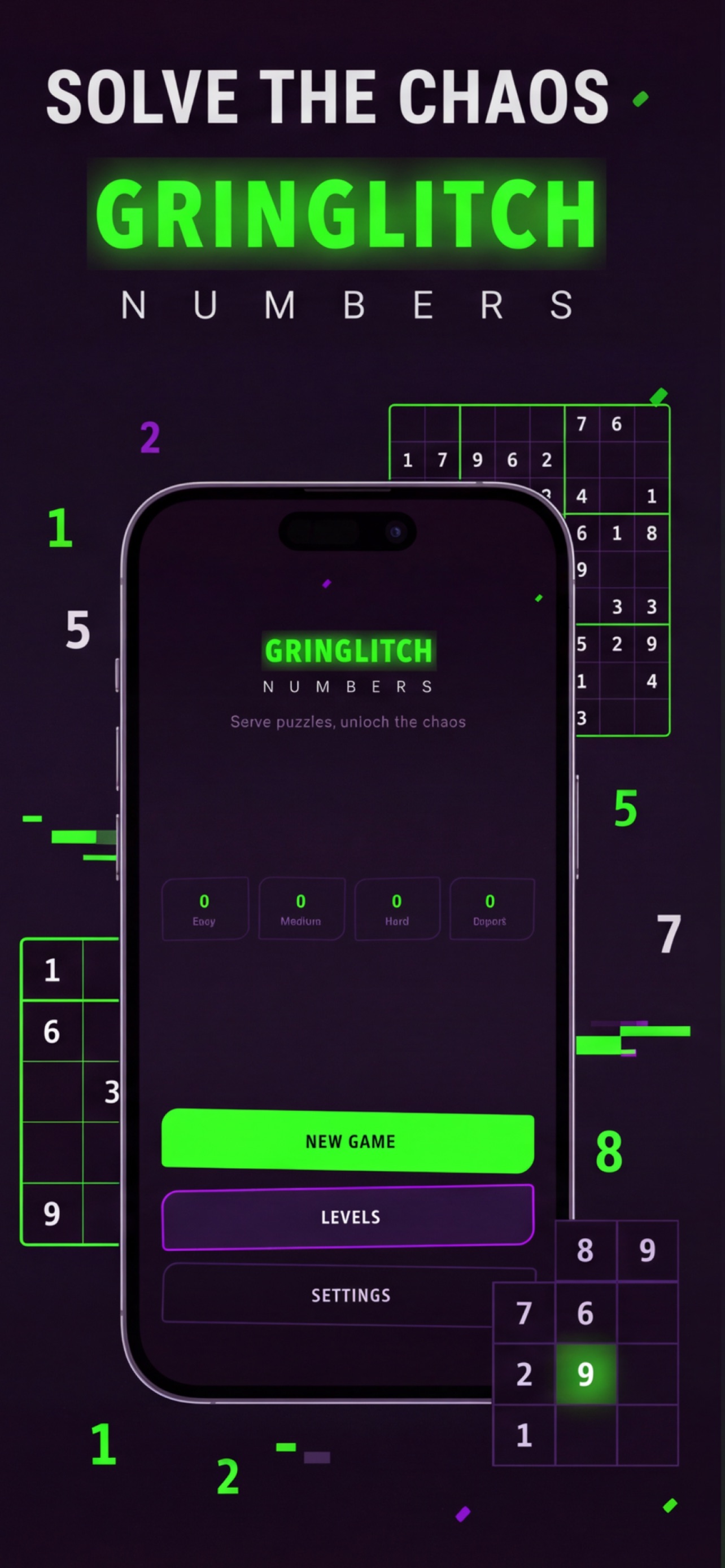Screenshot 1 of GrinGlitch Numbers