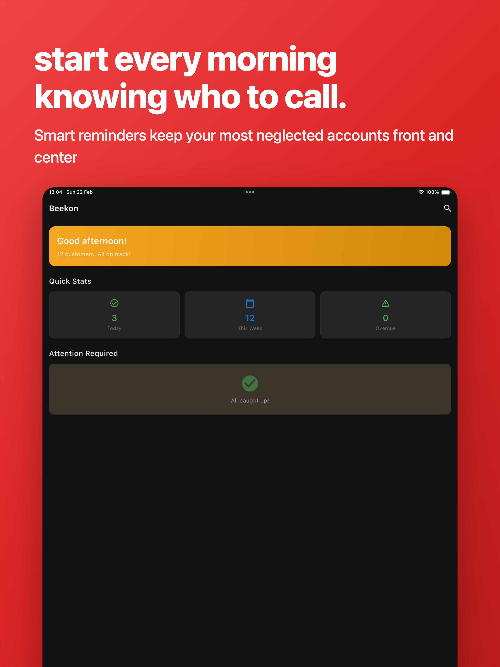 Beekon: Sales Rep Notebook