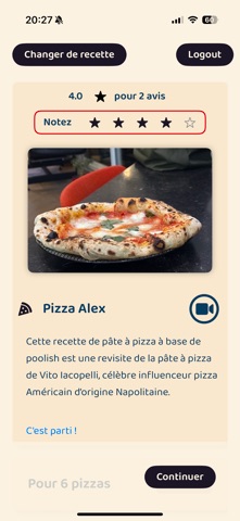 PizzClub app screenshot