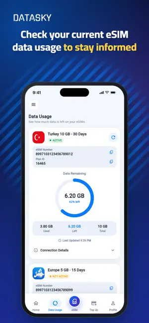 Datasky eSIM: Travel Internet screenshot 4