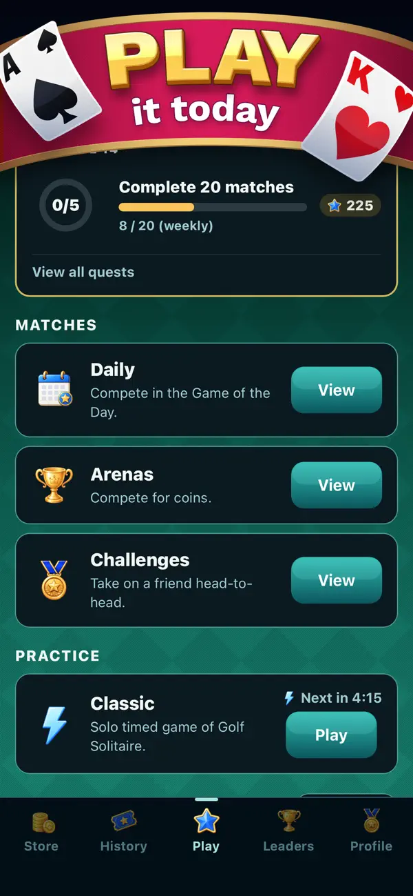 Screenshot #3 pour Golf Solitaire Cube