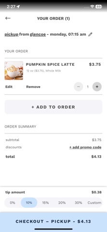 Hometown Coffee & Juice App screenshot