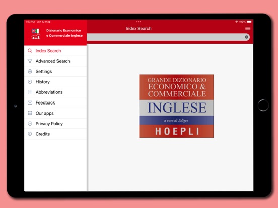 Business Dictionary EN-IT iPad screenshot