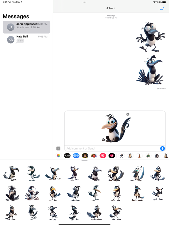Screenshot #6 pour Mad Magpie Stickers