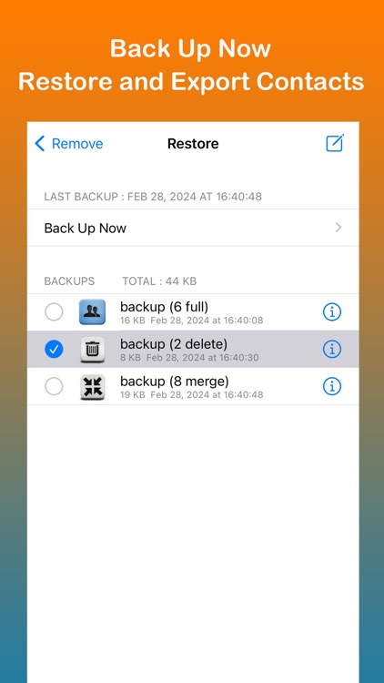 Remove Duplicate Contacts +