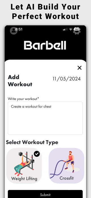 Barbell App Screenshot 1 of 4