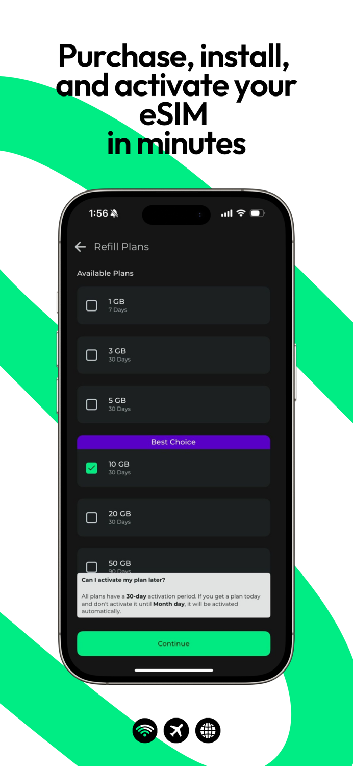 Wayru eSIM Data for travel