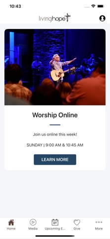 Living Hope Church Memphis app screenshot
