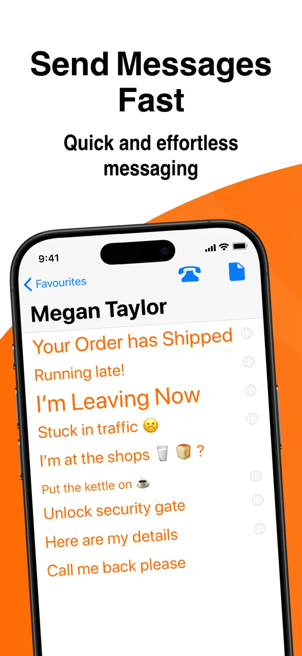 Screenshot #1 pour Fast Messaging - Just Tap Send