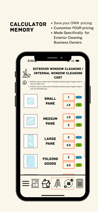 Window Cleaning Calculator Screenshot 3 of 8