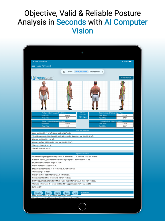 Screenshot #4 pour PostureScreen Mobile