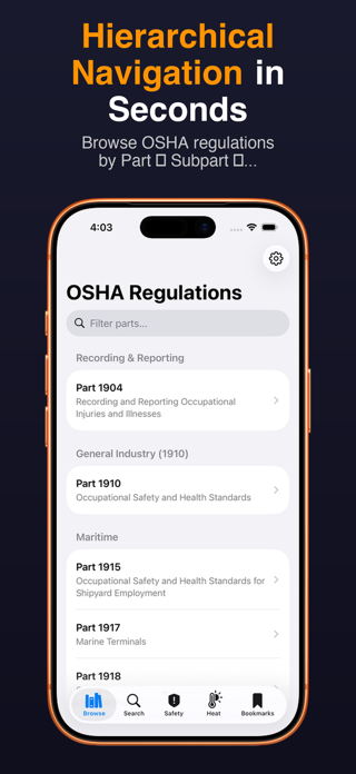 OSHA Reference Screenshot 1 of 8