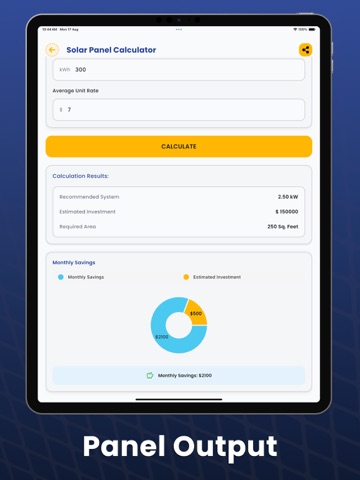 PV Calculator. iPad screenshot