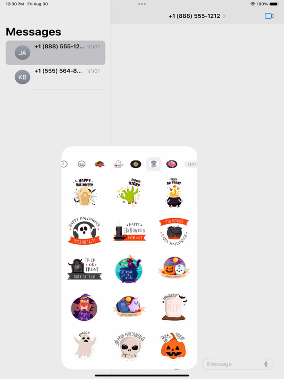 Screenshot #6 pour Halloween Scary Stickers Set