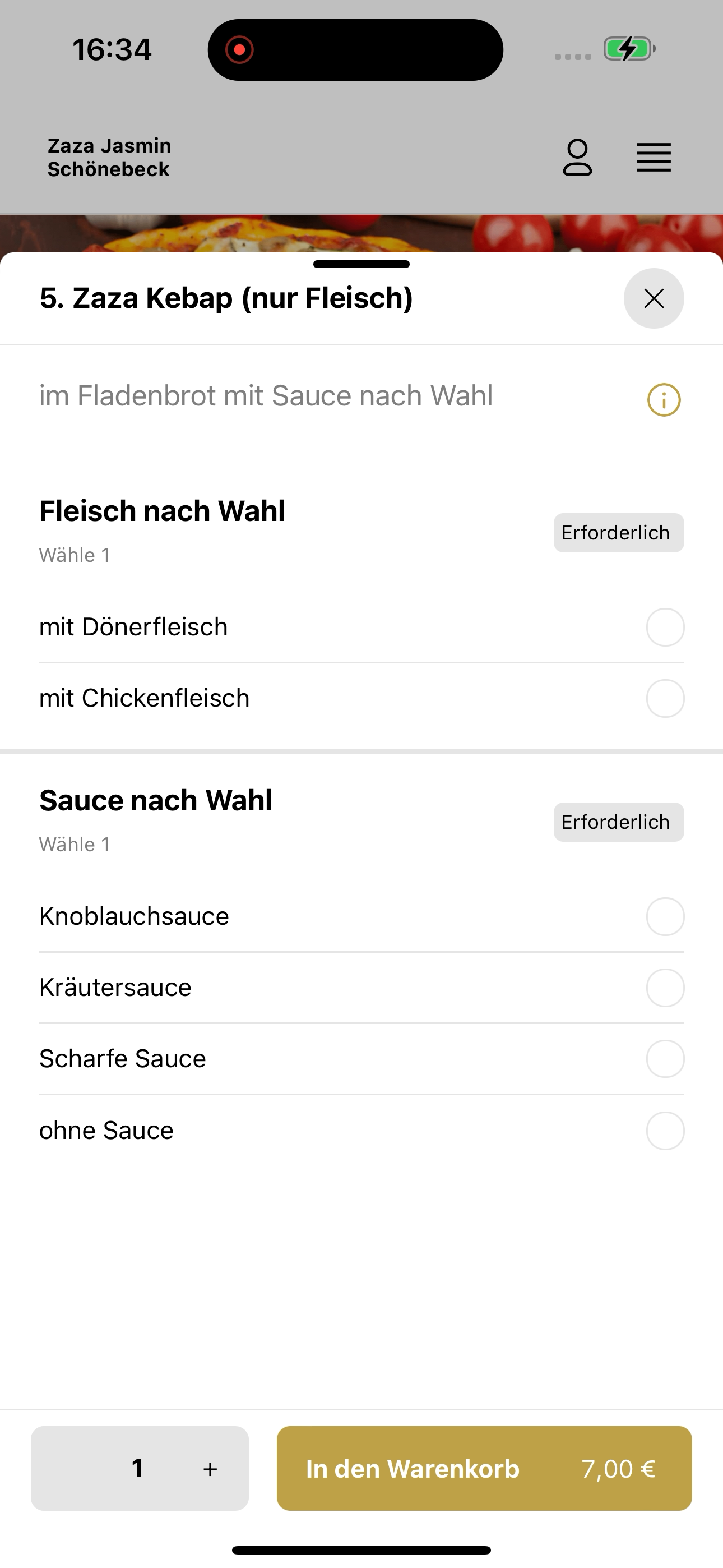 Pizzeria Zaza Jasmin DE screenshot 7
