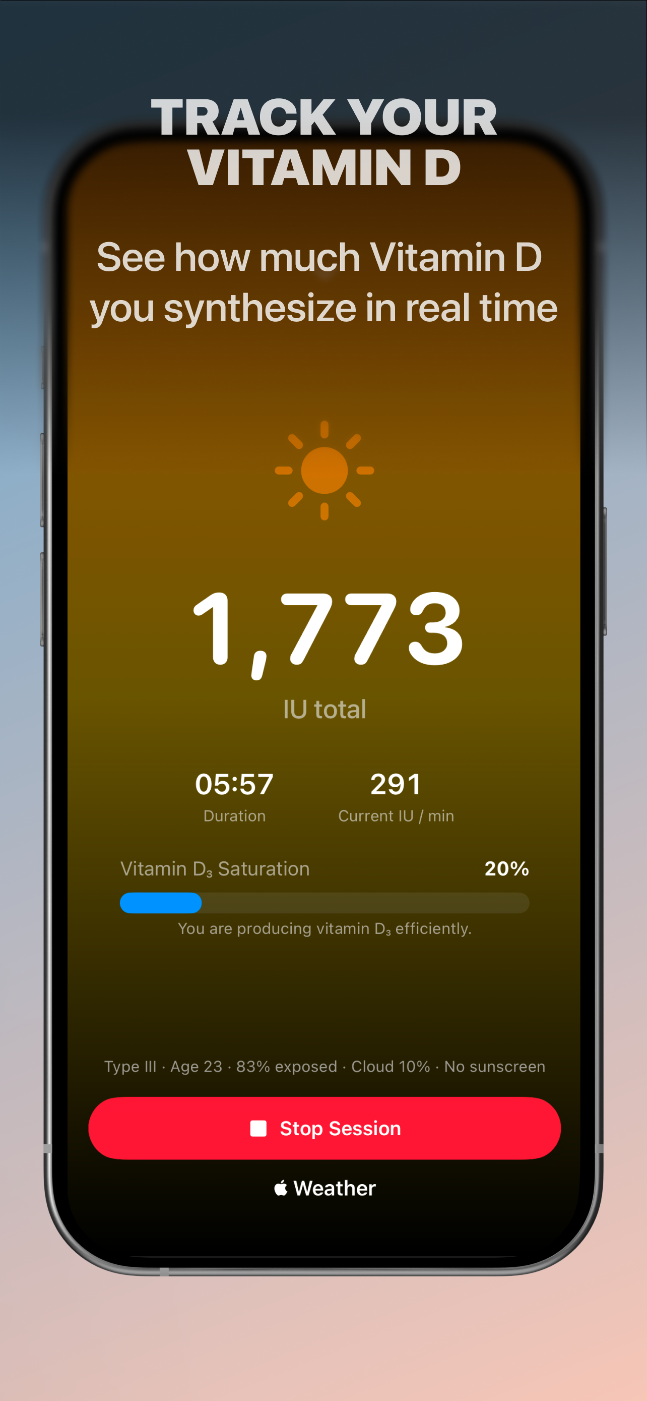 Healthy Weather: Vitamin D screenshot 3