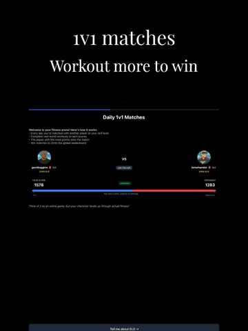 League of Fitness -  Ranked iPad screenshot
