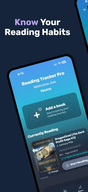 Reading Tracker Pro: Book Log screenshot 1