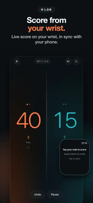 Beach Tennis Scoreboard Lob screenshot 1