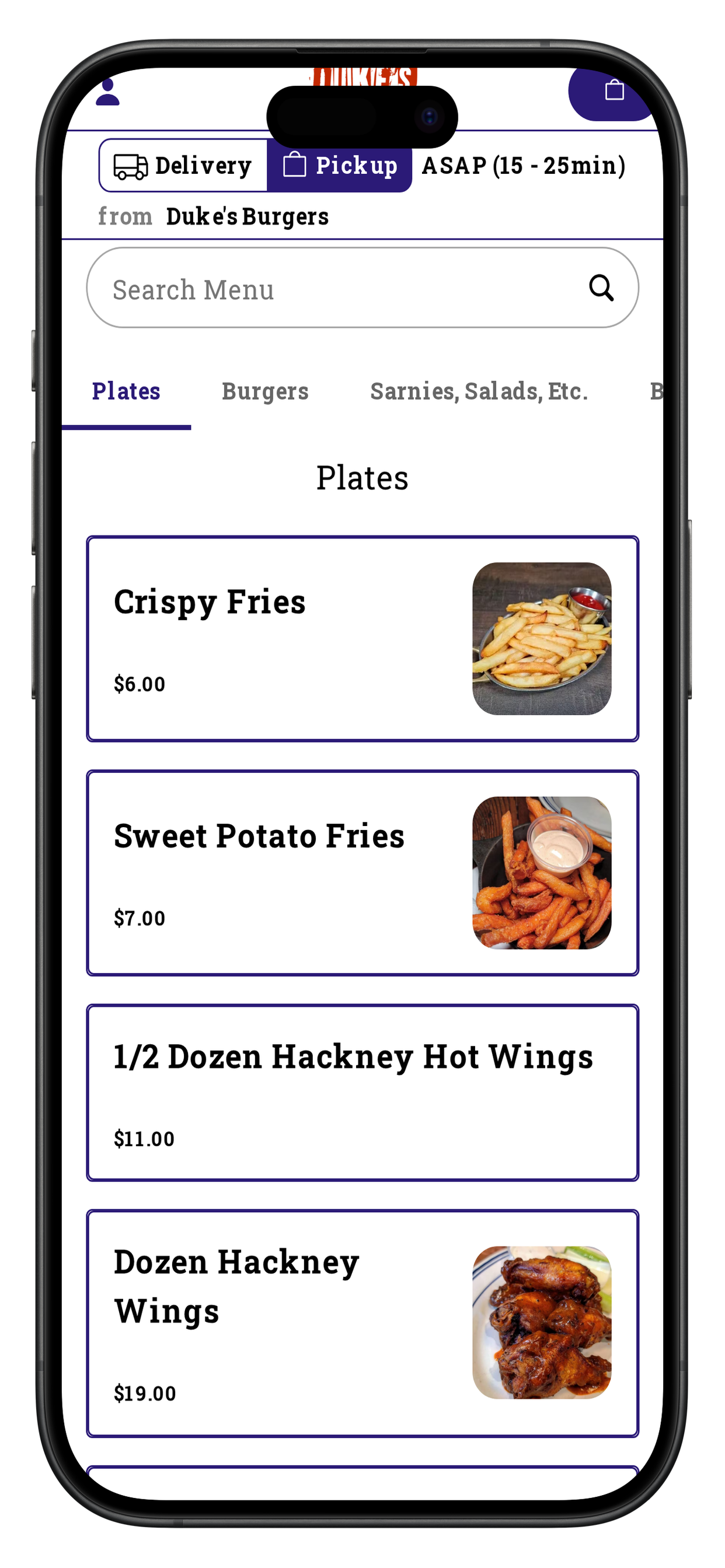 Dukes Burgers screenshot 2