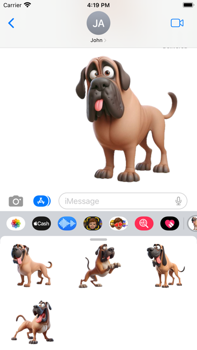 Goofy Mastiff Stickers Screenshot