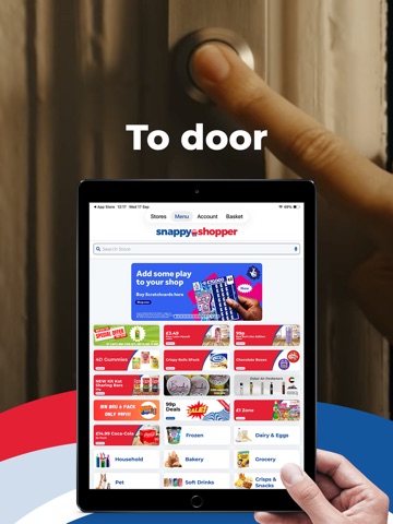 SnappyShopper Grocery Delivery iPad screenshot