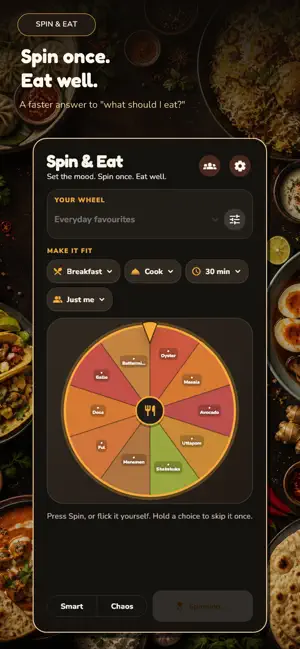 Spin & Eat: What to Eat Wheel screenshot 1
