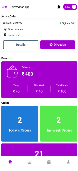 Delivery Man App Screenshot 1 of 4
